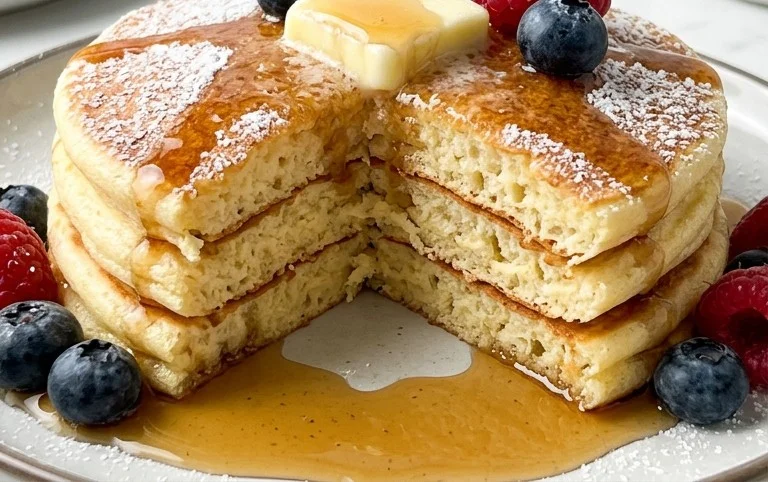 Fluffy Japanese Soufflé Pancakes
