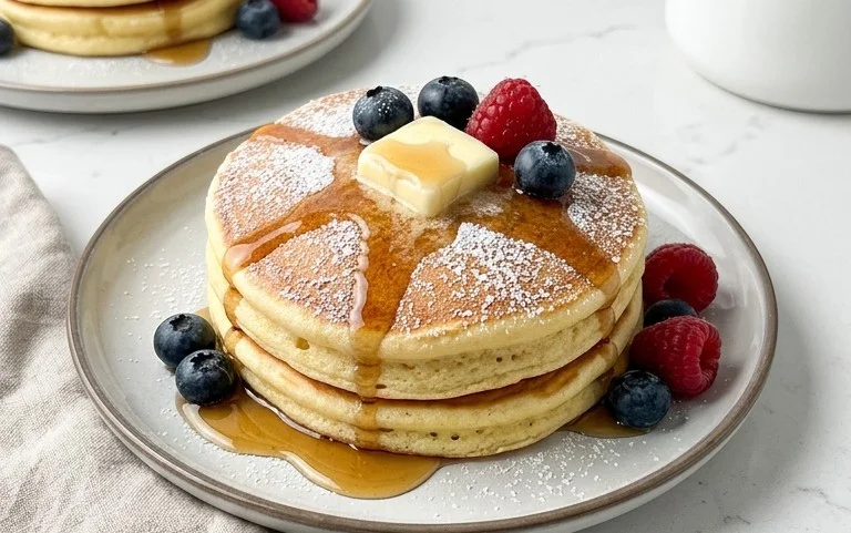 Fluffy Japanese Soufflé Pancakes