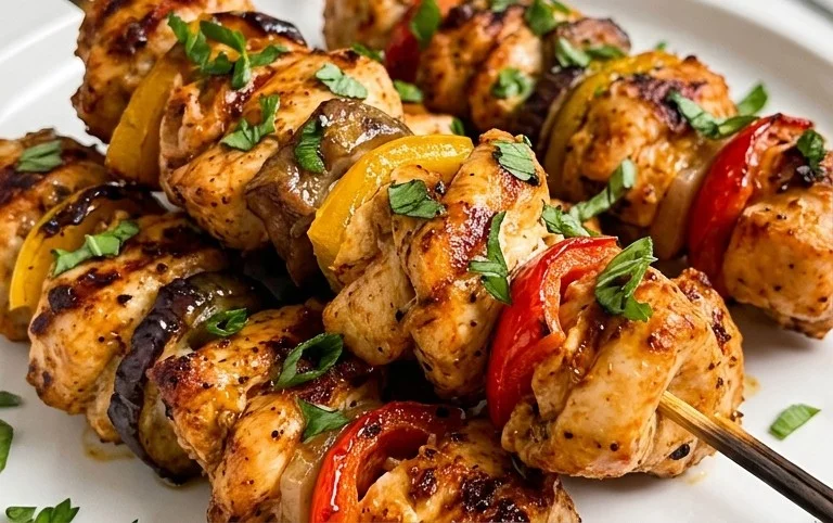 Air Fryer Chicken Skewers (VIDEO)
