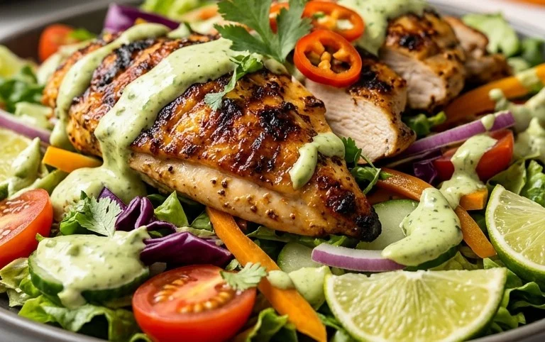 Peruvian Grilled Chicken Salad