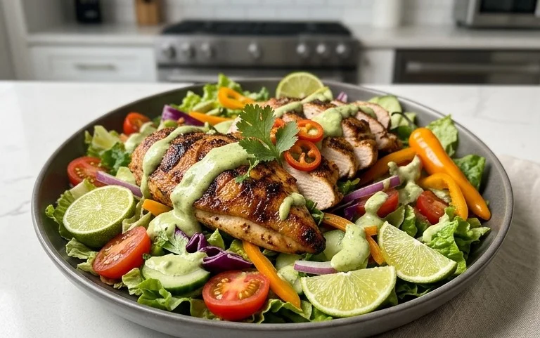 Peruvian Grilled Chicken Salad
