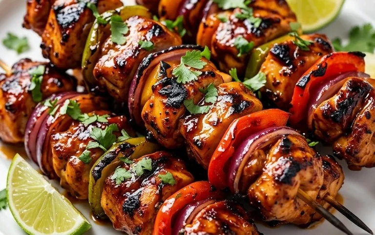 Mexican Barbecue Chicken Skewers