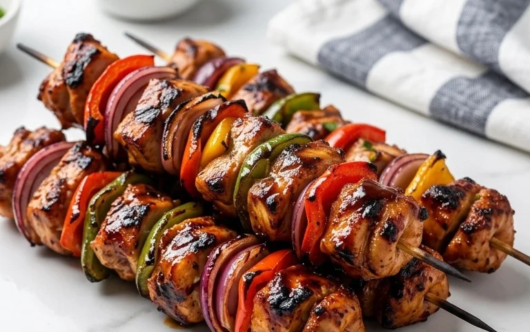 Mexican Barbecue Chicken Skewers