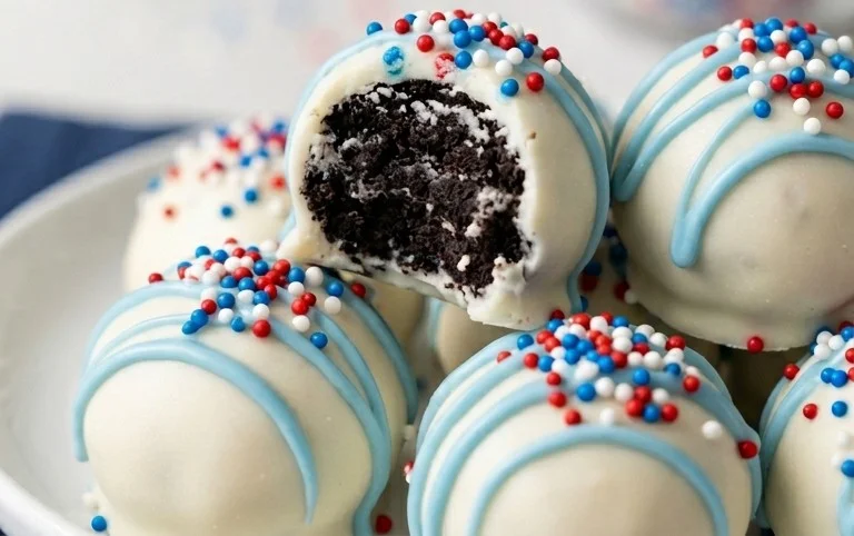 Patriotic Oreo Balls