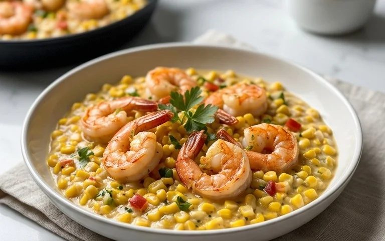 Shrimp and Creamed Corn (30 Minutes, One-Pan)