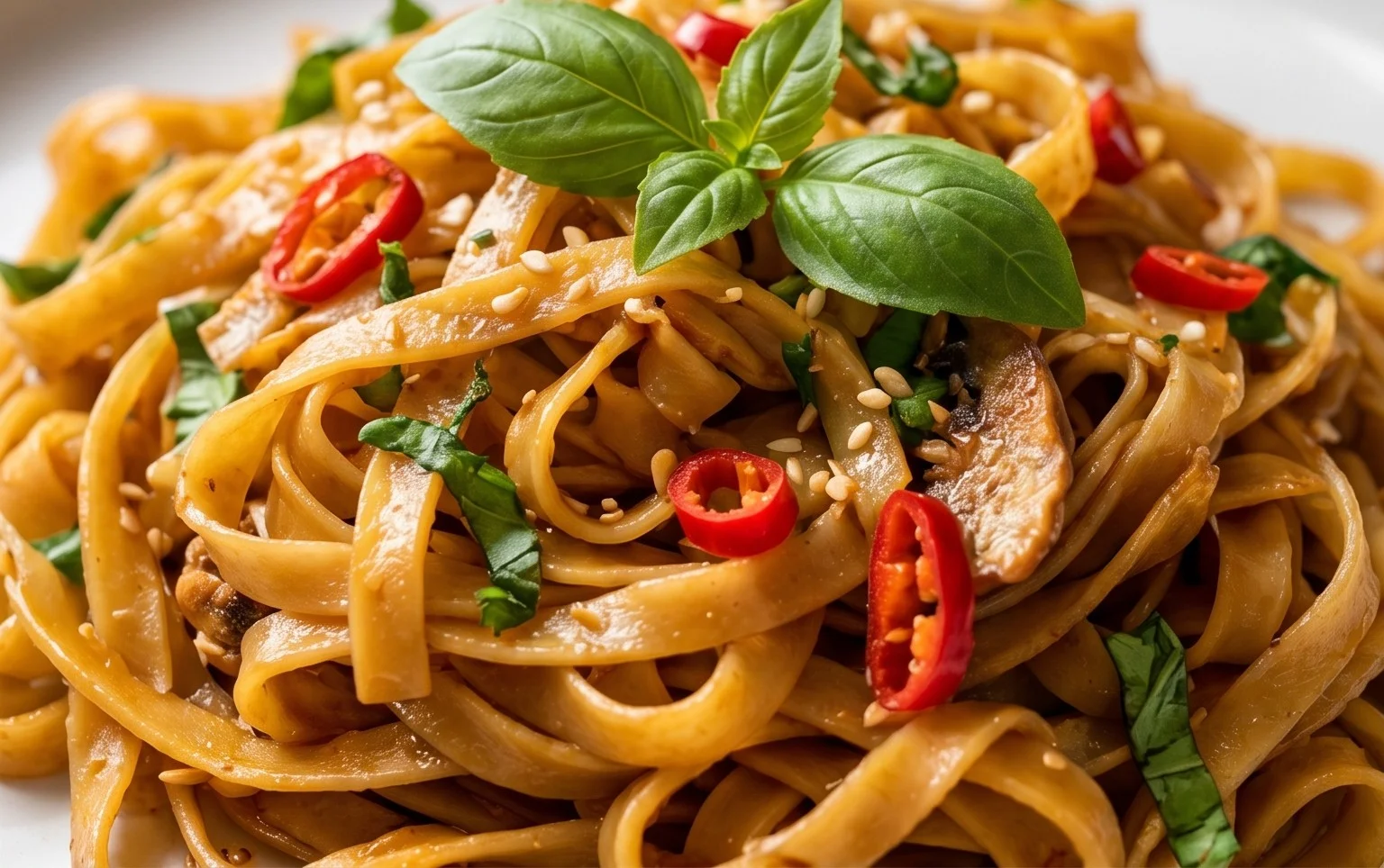 Drunken noodles