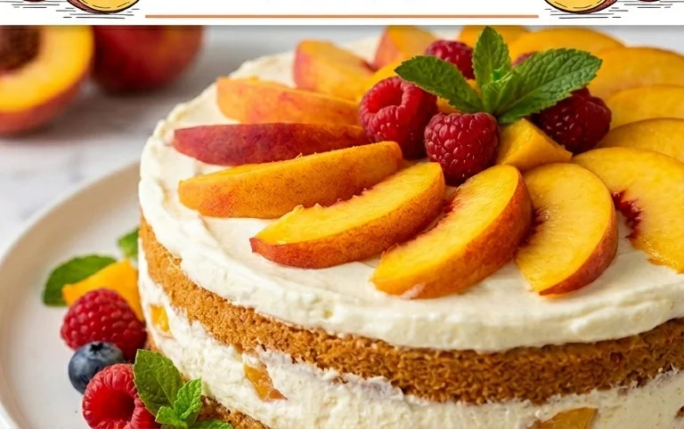 Peaches and Cream Cake