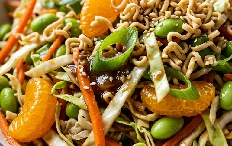 Crunchy Asian Ramen Noodle Salad Recipe