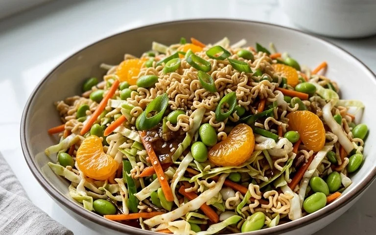 Crunchy Asian Ramen Noodle Salad Recipe