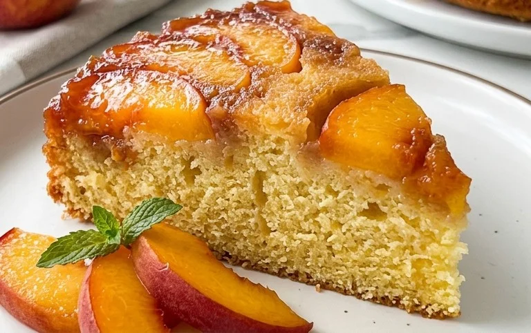 Peach Upside-Down Cake Recipe