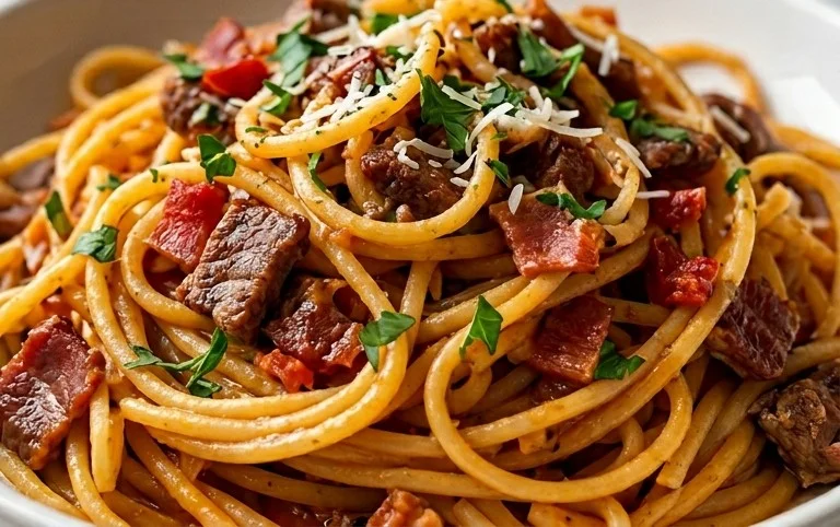 Beef Bacon Pasta