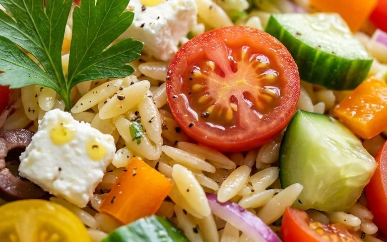 Rainbow Orzo Salad