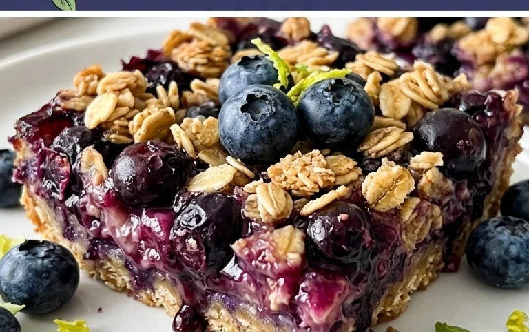 Blueberry Oatmeal Bars