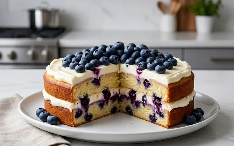 Nova Scotia Blueberry Cream Cake