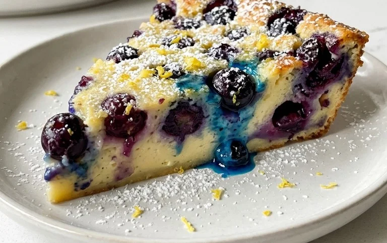 Lemon Blueberry Clafoutis