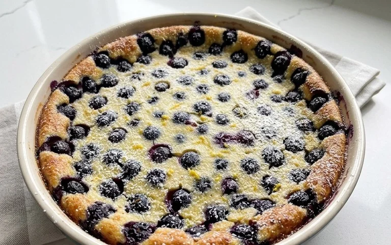 Lemon Blueberry Clafoutis