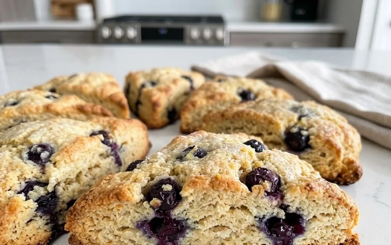 Almond Flour Lemon Blueberry Scones