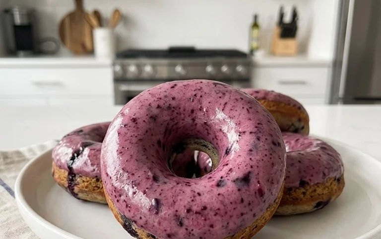 Wild Blueberry Cake Donuts