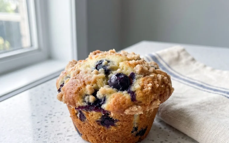 Sour Cream Blueberry Muffins