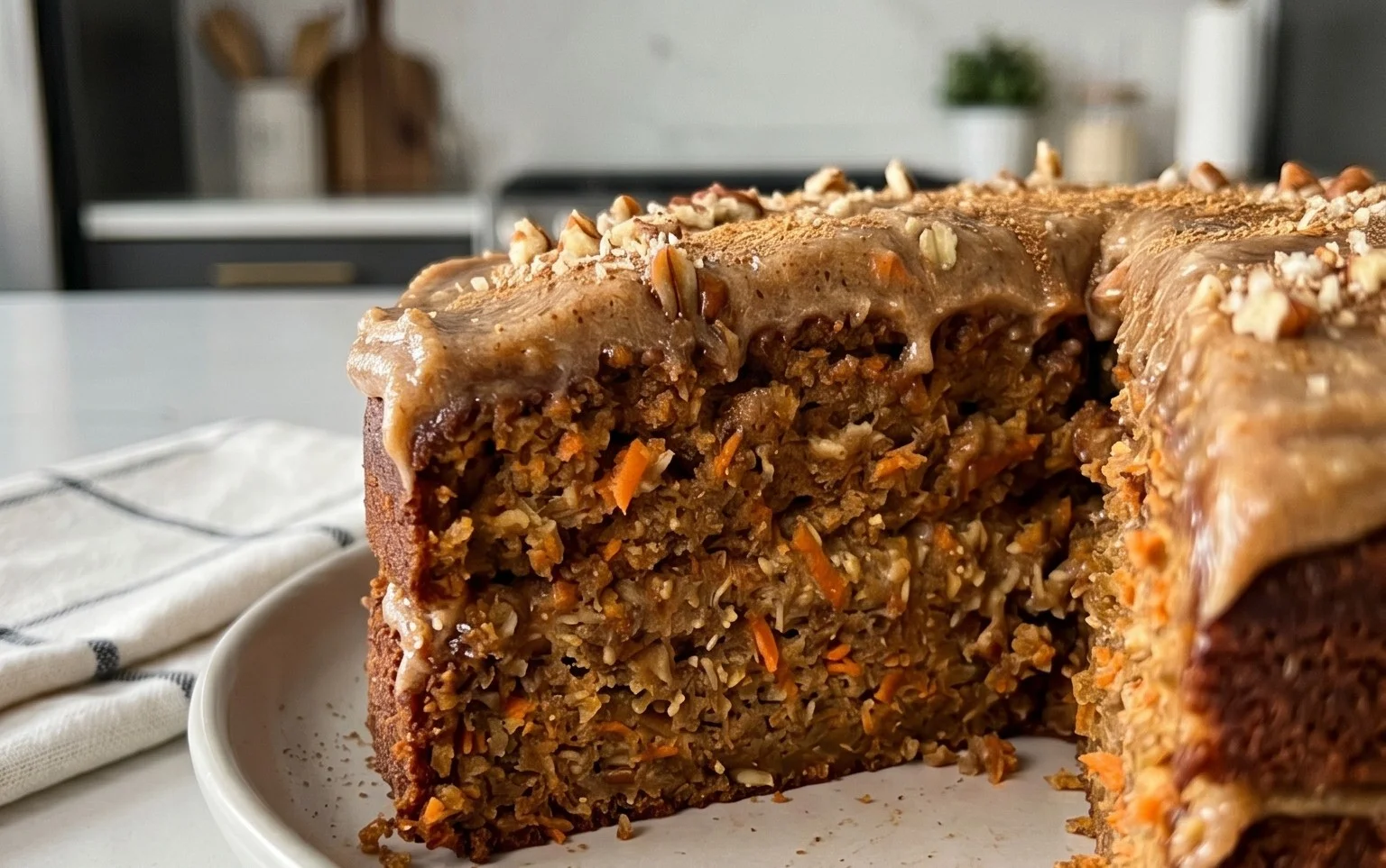 Easy Flourless Oatmeal Carrot Cake Recipe