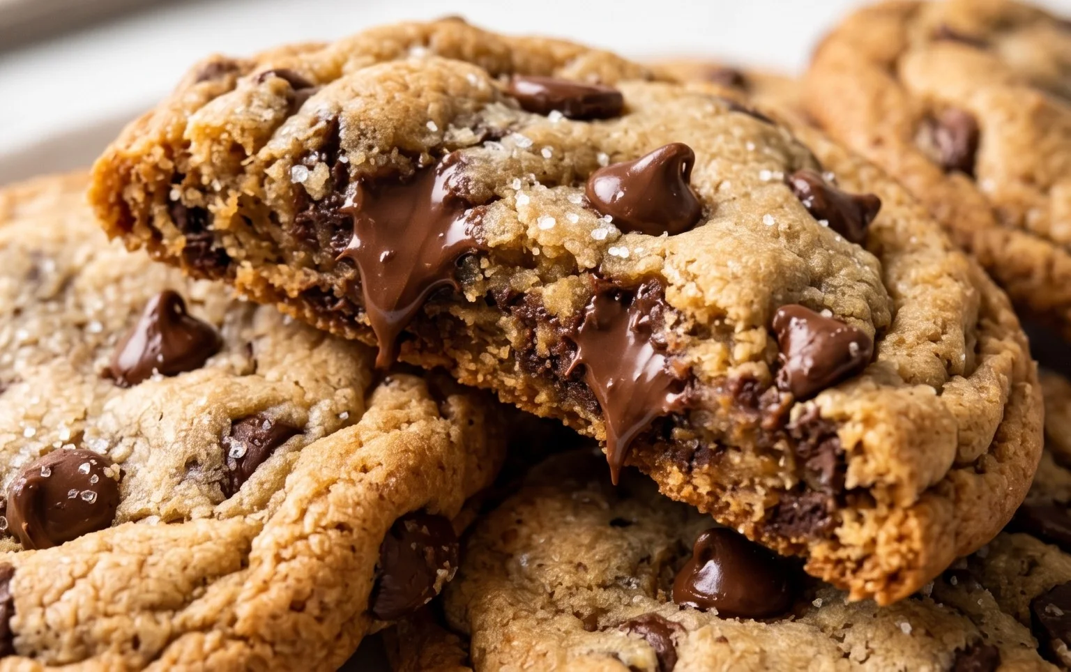 Crispy and Chewy Chocolate Chip Cookies