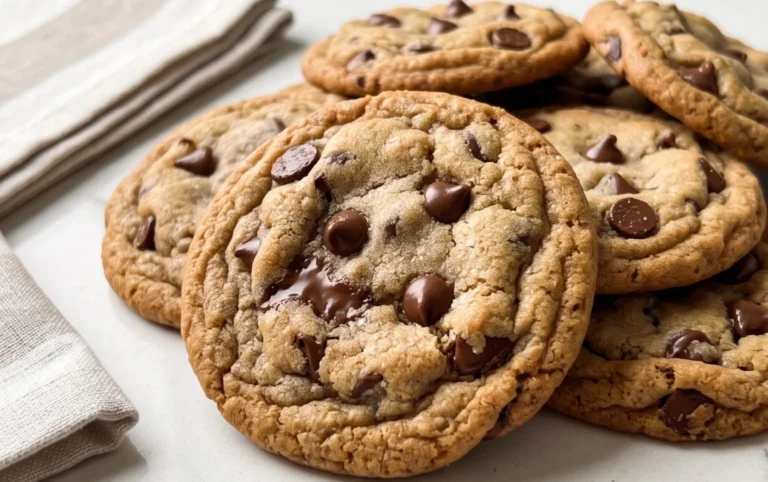 Crispy and Chewy Chocolate Chip Cookies