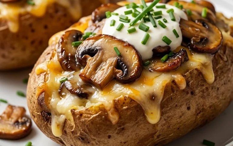 The Ultimate Stuffed Baked Potatoes with Mushrooms