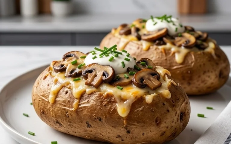 The Ultimate Stuffed Baked Potatoes with Mushrooms
