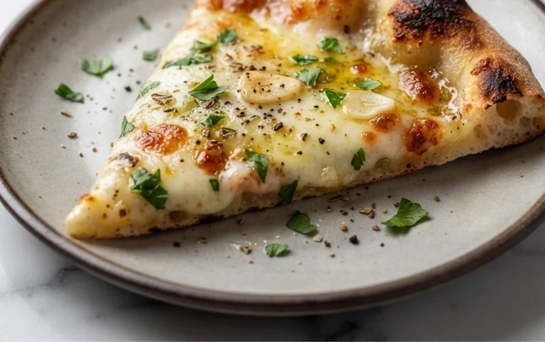 buttery garlic pizza