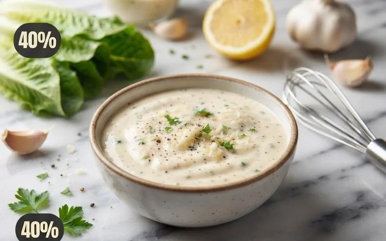Caesar Salad Dressing (Classic, Creamy & 5 Minutes) 🥗
