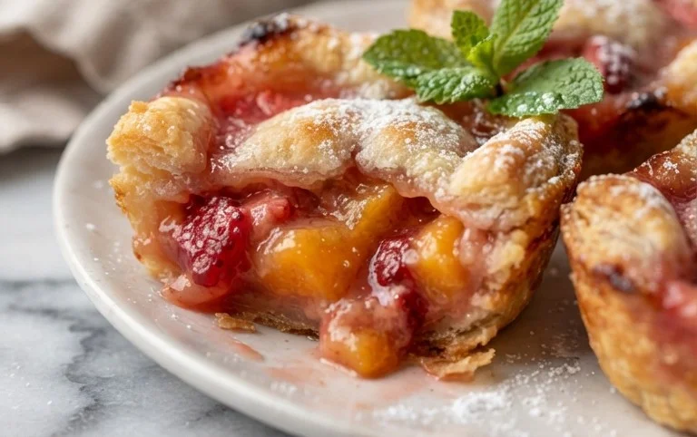 Strawberry Peach Pie Bites
