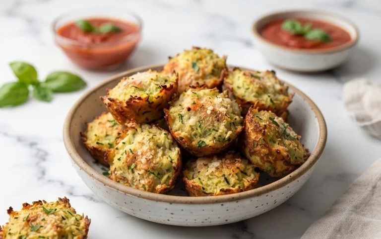 Zucchini Garlic Bites