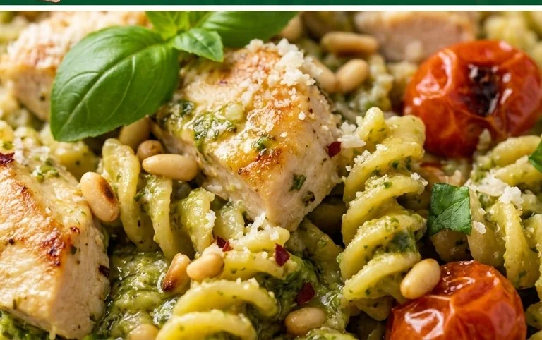 Creamy Chicken Pesto Pasta