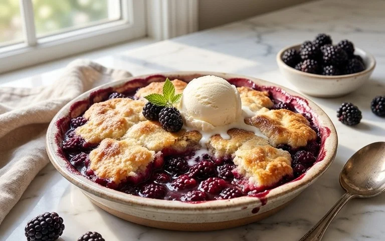 The Pioneer Women's Blackberry Cobbler
