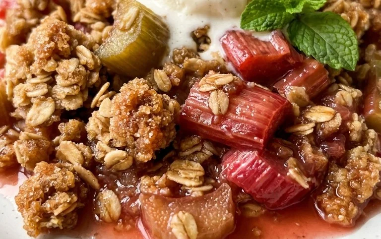 Easy Rhubarb Crisp