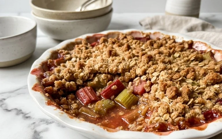 Easy Rhubarb Crisp