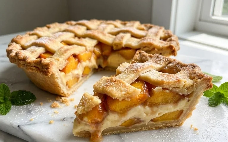 Peaches and Cream Pie
