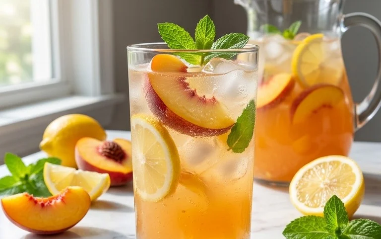 Refreshing Peach Lemonade