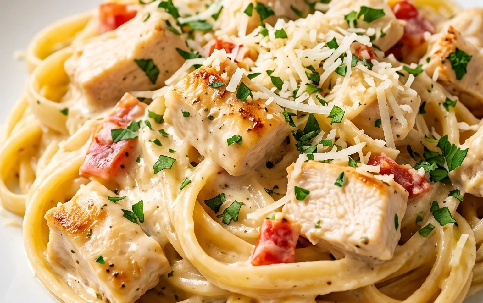 Low Calorie Chicken Alfredo