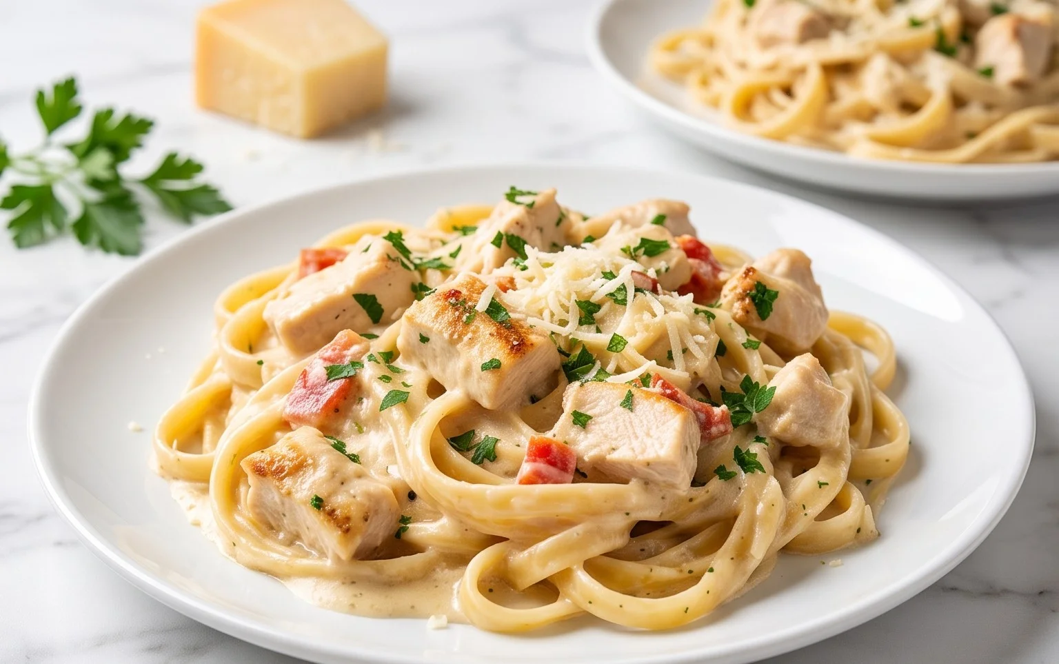 Low Calorie Chicken Alfredo