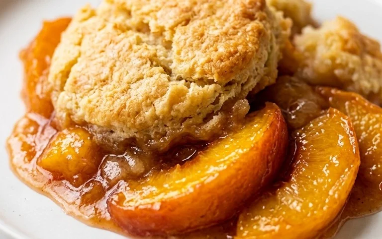 The Easiest Southern Peach Cobbler