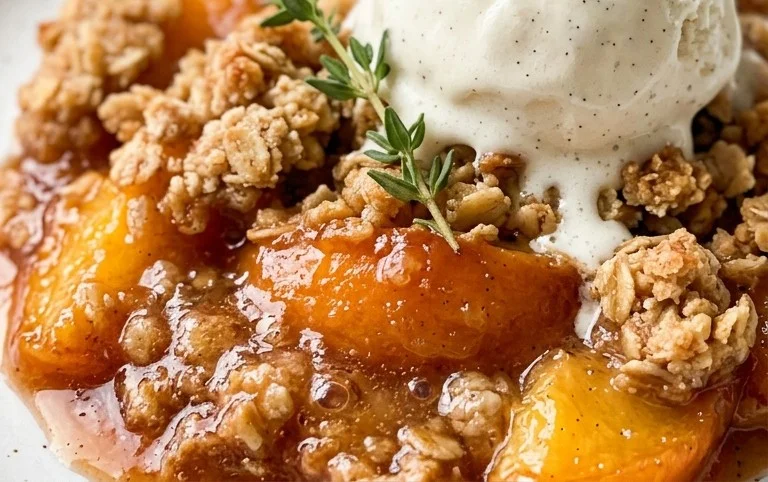 Fresh Peach Crisp Recipe