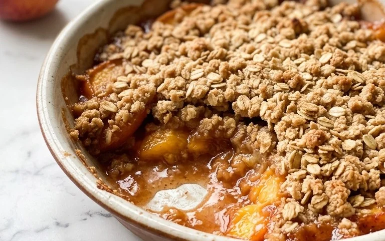 Fresh Peach Crisp Recipe