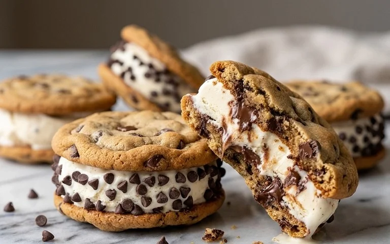 Cookie Ice Cream Sandwiches (Like a Chipwich!)