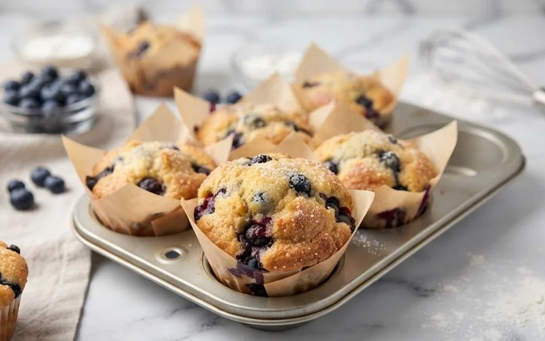 Homemade Blueberry Muffins
