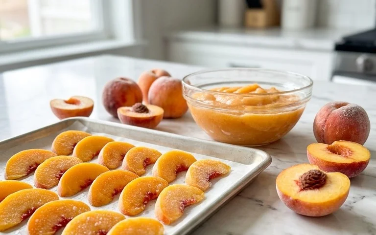Freezing Peaches, How to Easily Freeze Peaches