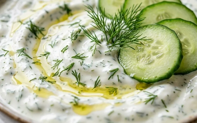 Cucumber Dip with Sour Cream and Dill