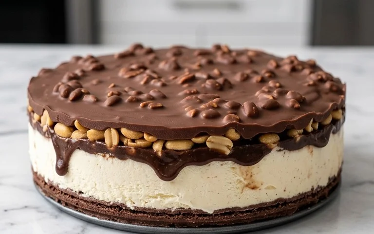 Buster Bar Ice Cream Cake