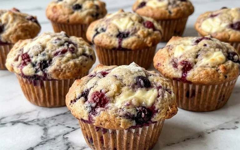 Berry Cream Cheese Muffins