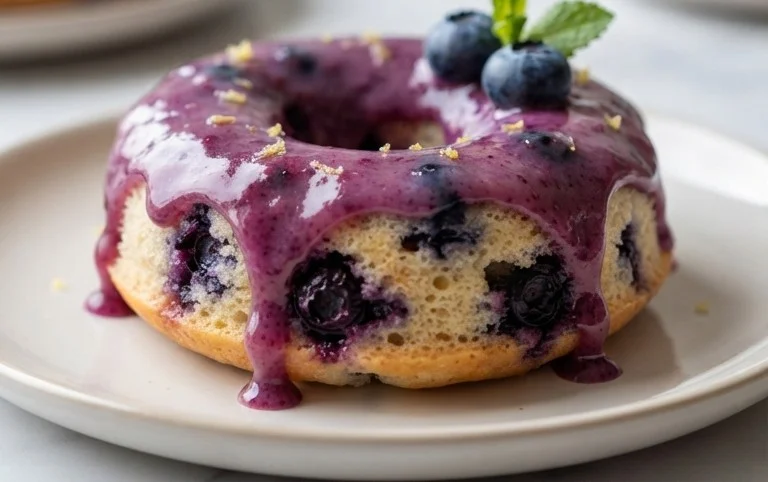 Blueberry Cake Donuts
